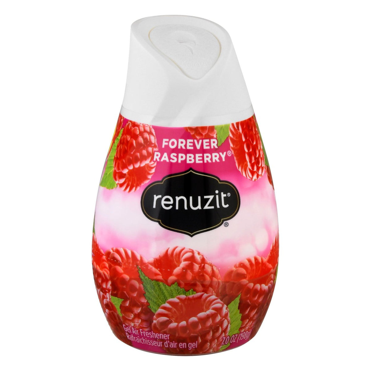 Renuzit Adjustable Solid Gel Air Freshener Cone, Forever Raspberry, Nonstop  Freshness, 7 Ounces, 1 Cone