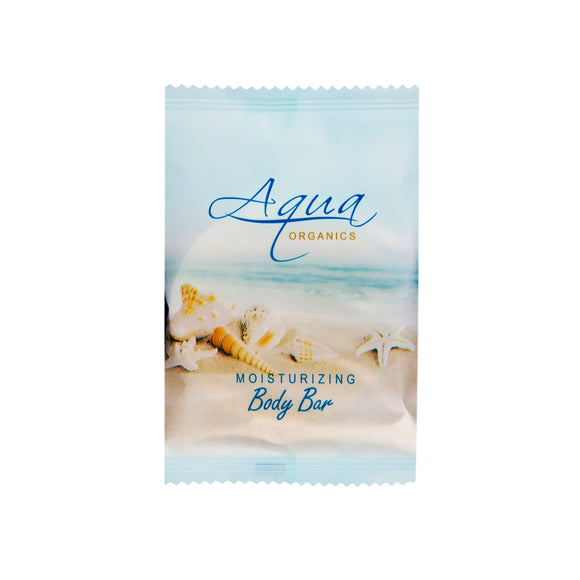 Aqua Organics Body Bar, Travel Size Beach Hotel Amenities, 1 oz (Case of 500)